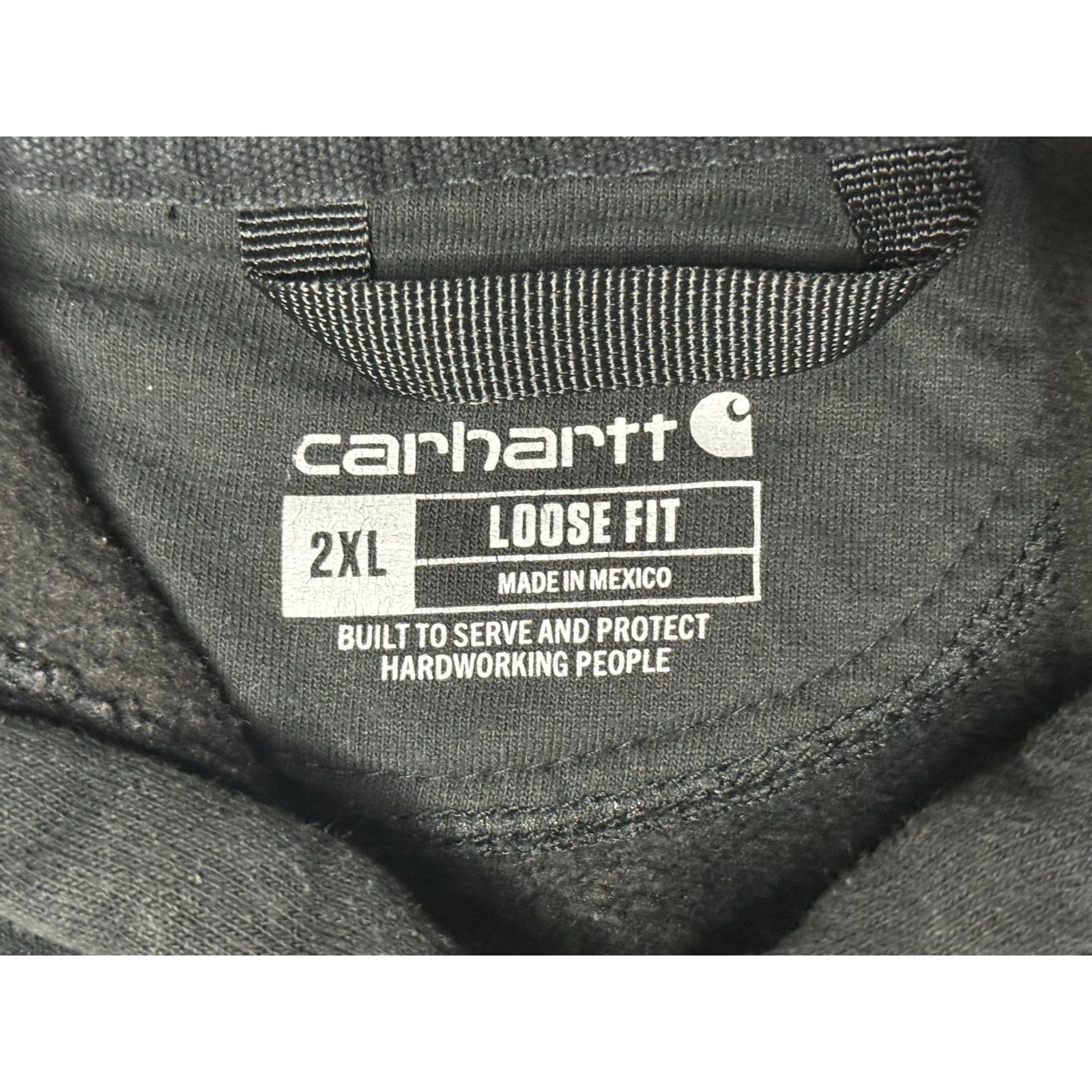 Carhartt Carhartt Loose Fit Big Logo Pullover Workwear Hoodie 2XL Size US XXL / EU 58 / 5 - 3 Thumbnail