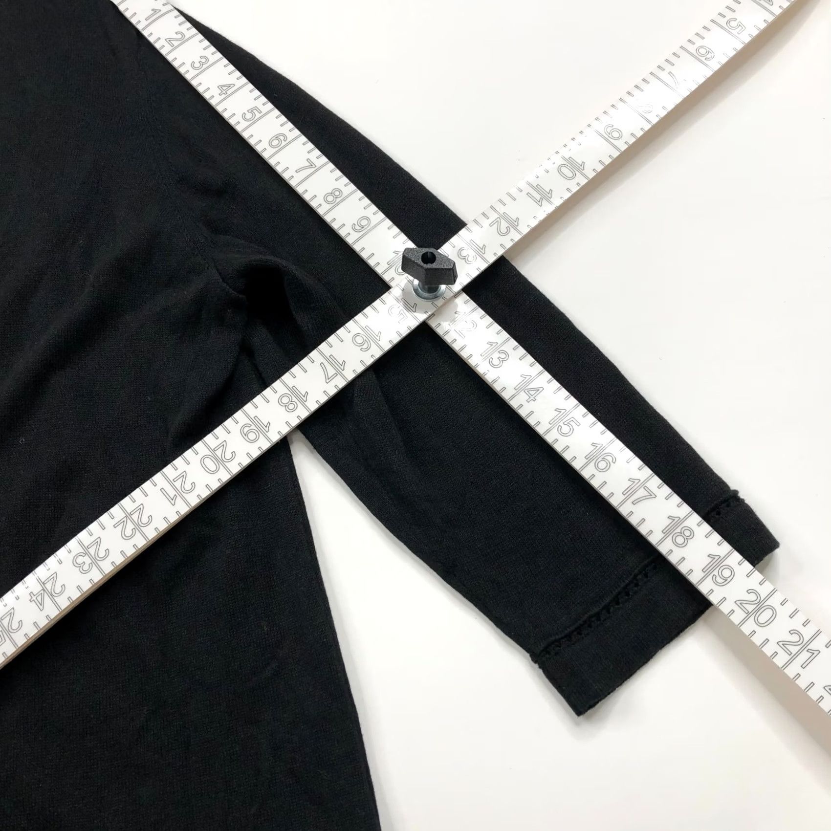 J. Jill J.Jill Sweater Cardigan XL Black Linen Rayon Wrap Open MINT Size XL / US 12-14 / IT 48-50 - 4 Thumbnail