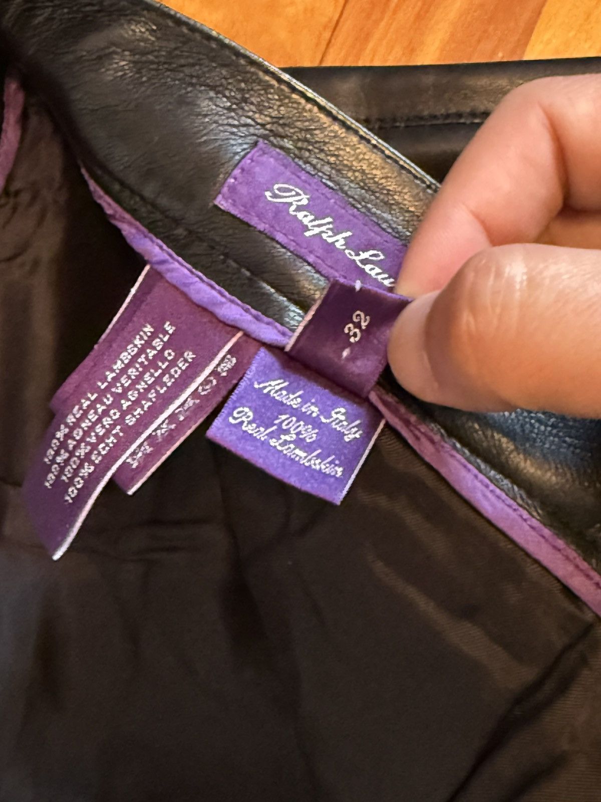 Ralph Lauren Purple Label Ralph Lauren Purple Label Leather Pants Jeans Size 32 Size US 32 / EU 48 - 11 Thumbnail