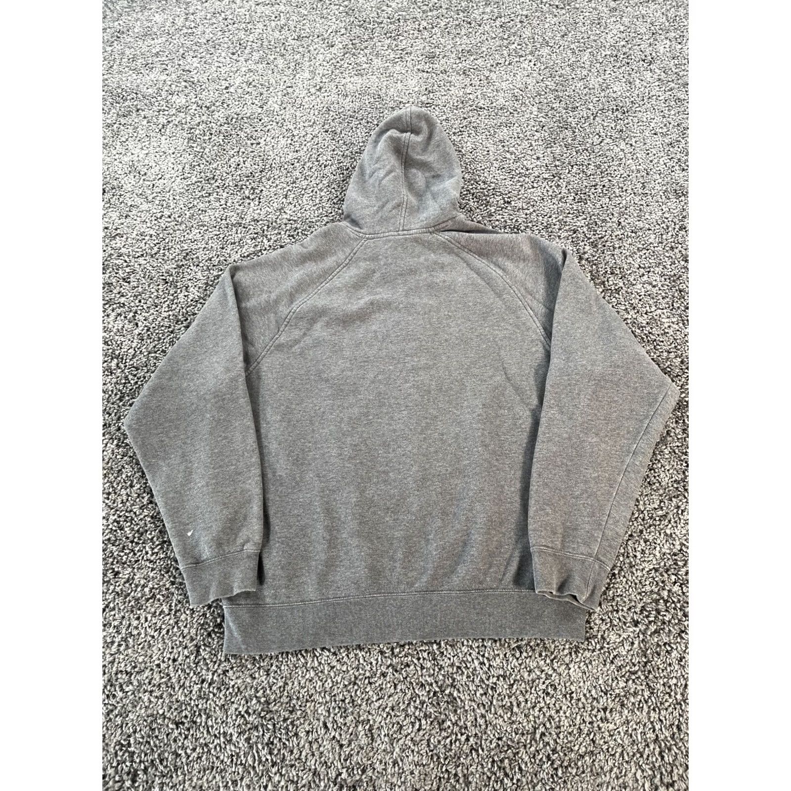 Nike VINTAGE Nike Hoodie Mens L Gray Check Fleece Swoosh 90s Grunge Pullover Theme Mens Size US L / EU 52-54 / 3 - 5 Thumbnail