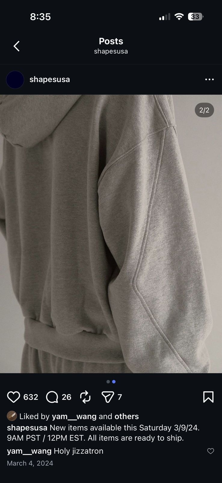Yuremane ShapesUSA diamond hoodie Size US S / EU 44-46 / 1 - 6 Thumbnail