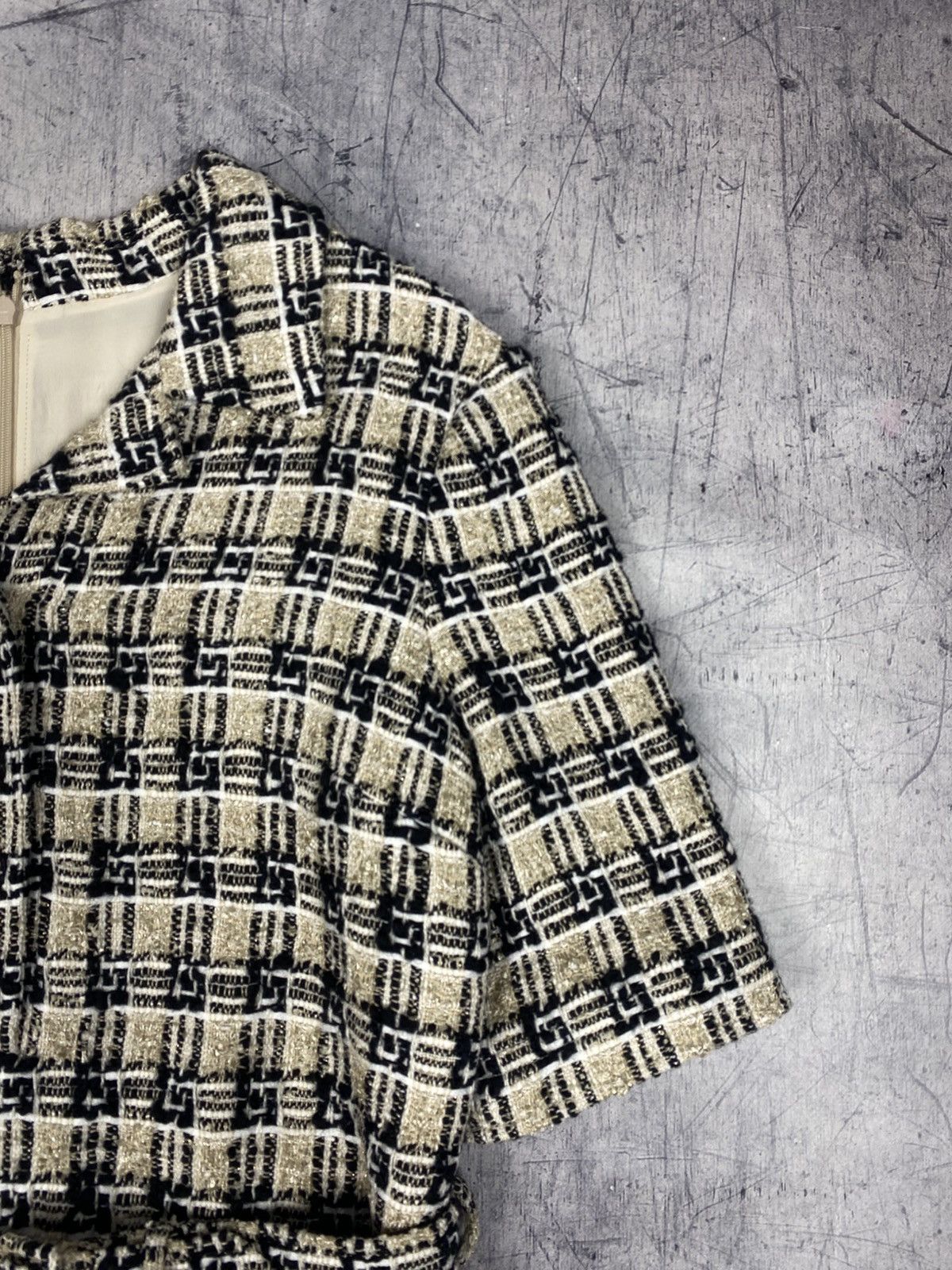 Gucci Gucci GG Monogram Tweed Belted Dress Size IT 42 Size M / US 6-8 / IT 42-44 - 8 Thumbnail