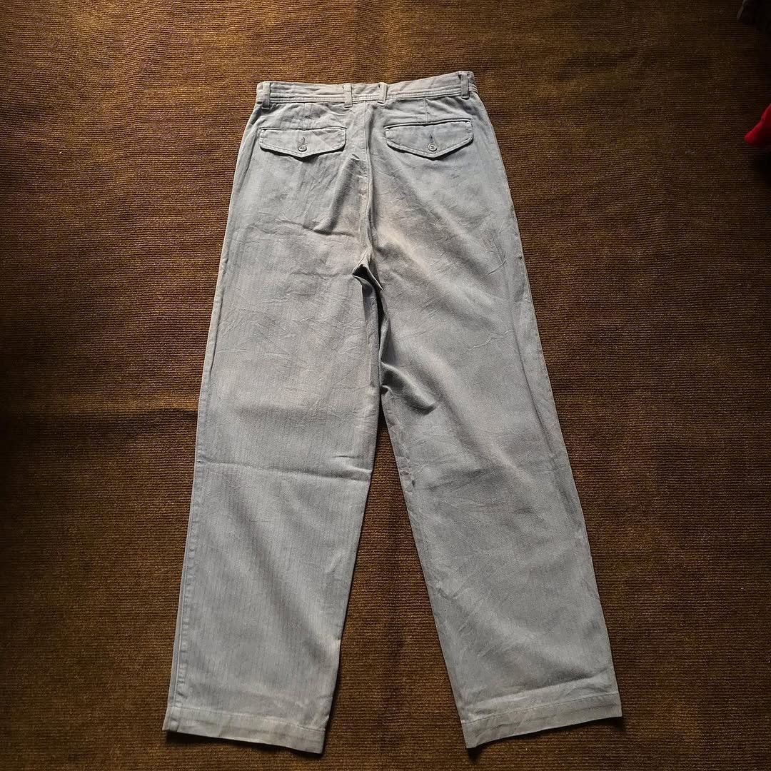 Margaret Howell × Other UK × Vintage Vintage Margaret Howell Of england Casual Chinos grey blue Size US 34 / EU 50 - 7 Thumbnail