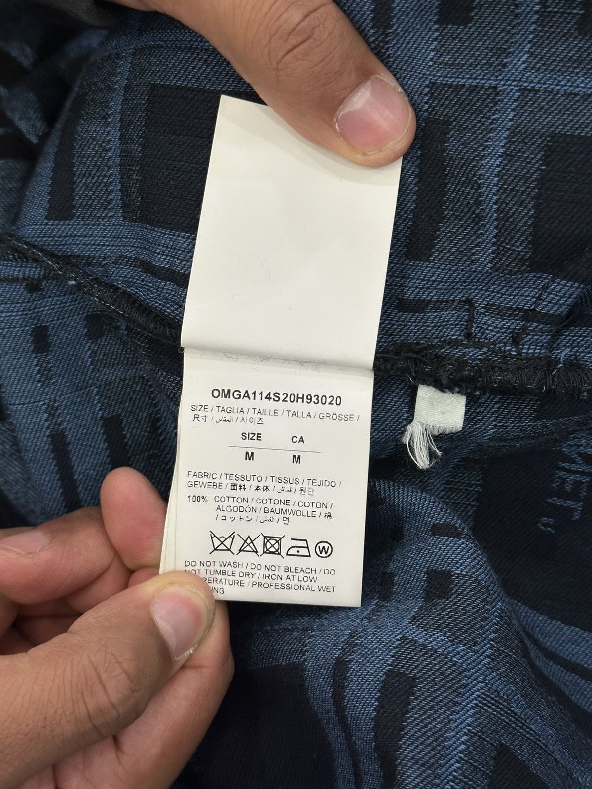 Off-White Off White Blue Flannel Size US M / EU 48-50 / 2 - 8 Thumbnail