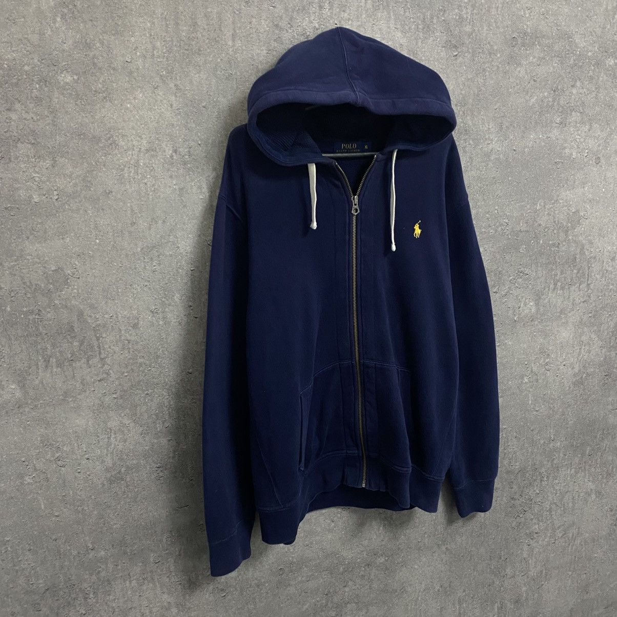 Polo Ralph Lauren Vintage Polo Ralph Lauren Zip Up Hoodie Navy Blue Size US XL / EU 56 / 4 - 3 Thumbnail