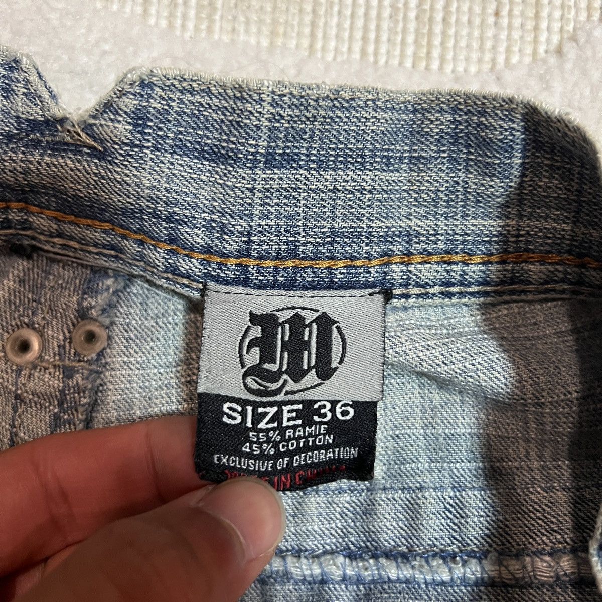 Makaveli MAKAVELI HIP-HOP SUPER BAGGY JEANS PANTS Y2K 90S RAP Size US 36 / EU 52 - 9 Thumbnail