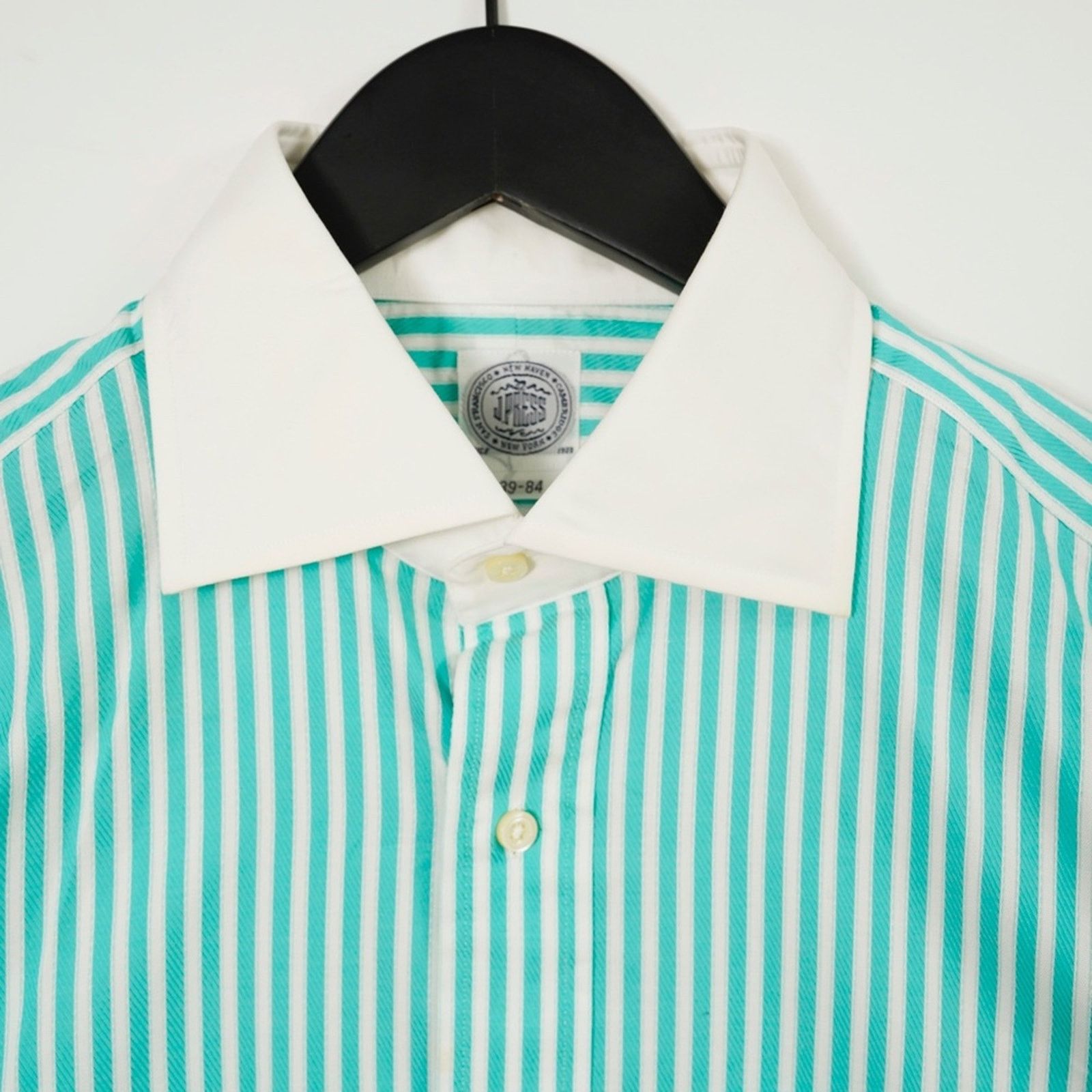 J. Press J.Press Green White Stripe Button-Up Shirt Long Sleeve M Size US M / EU 48-50 / 2 - 4 Thumbnail
