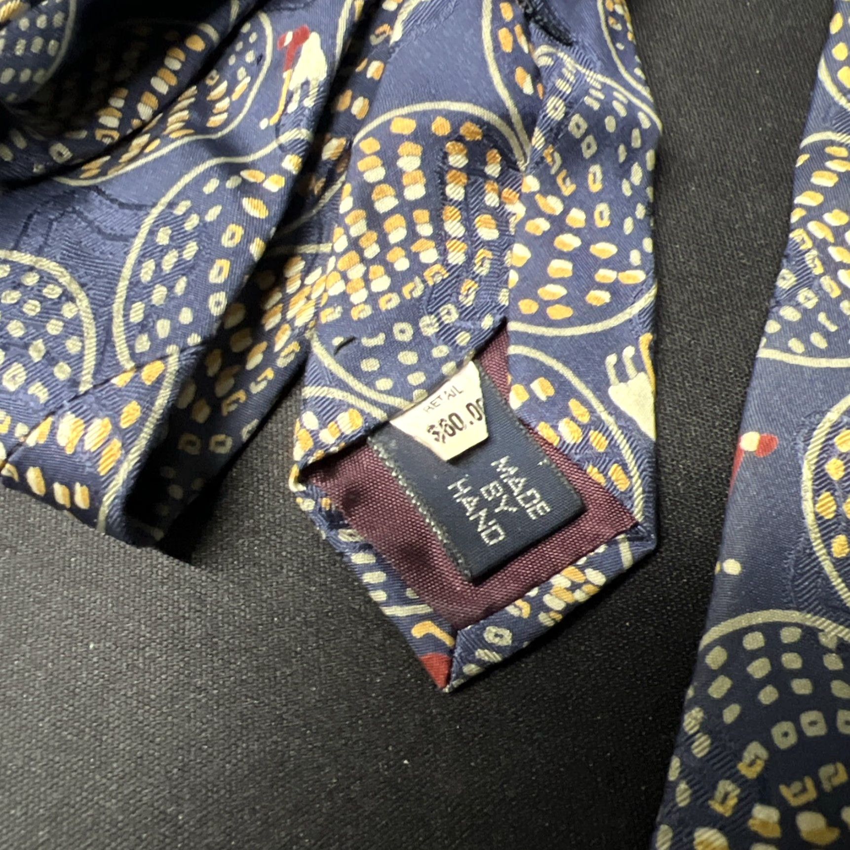 Polo Ralph Lauren VINTAGE Polo Ralph Lauren Tie Golf Blue Green Silk Striped 100% Silk Men Classic 57"-60" Adjustable Handmade Shir配? Size US M / EU 48-50 / 2 - 2 Thumbnail