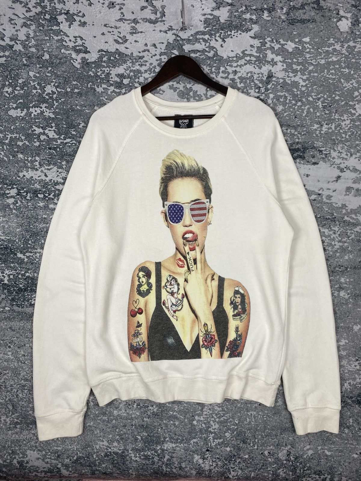 Band Tees × Vintage Vintage Miles Cyrus Sweatshirts Size US M / EU 48-50 / 2 - 1 Thumbnail