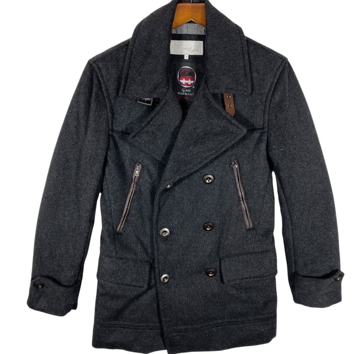 Beams Japan Beams Lights Italian Mtt Wool Blend Peacoat Size 44 (Fit M) Size US S / EU 44-46 / 1 - 4 Thumbnail