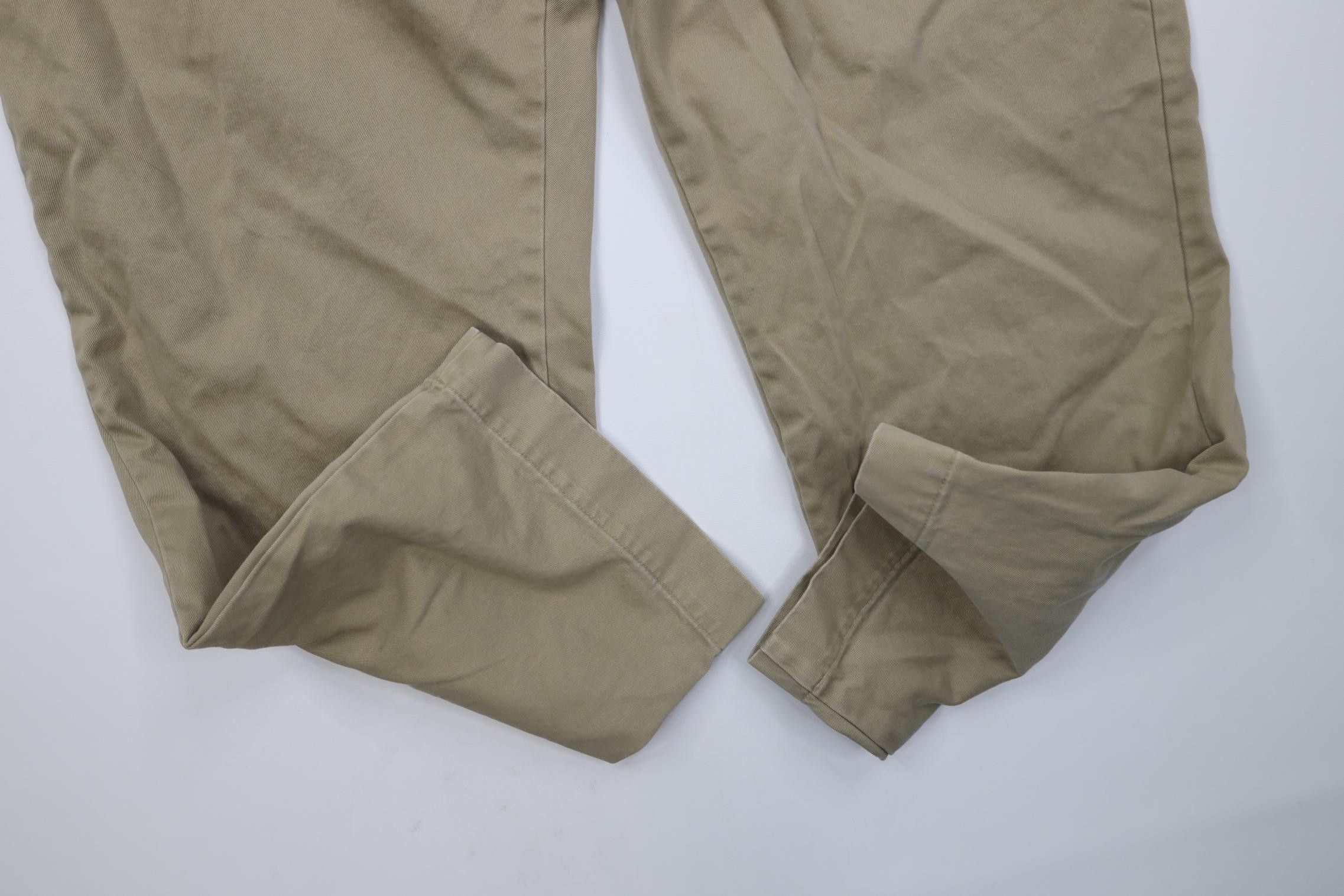 Polo Ralph Lauren Vintage Ralph Lauren Heavy Cotton Wide Leg Chino Pants Beige Size US 42 / EU 58 - 5 Thumbnail