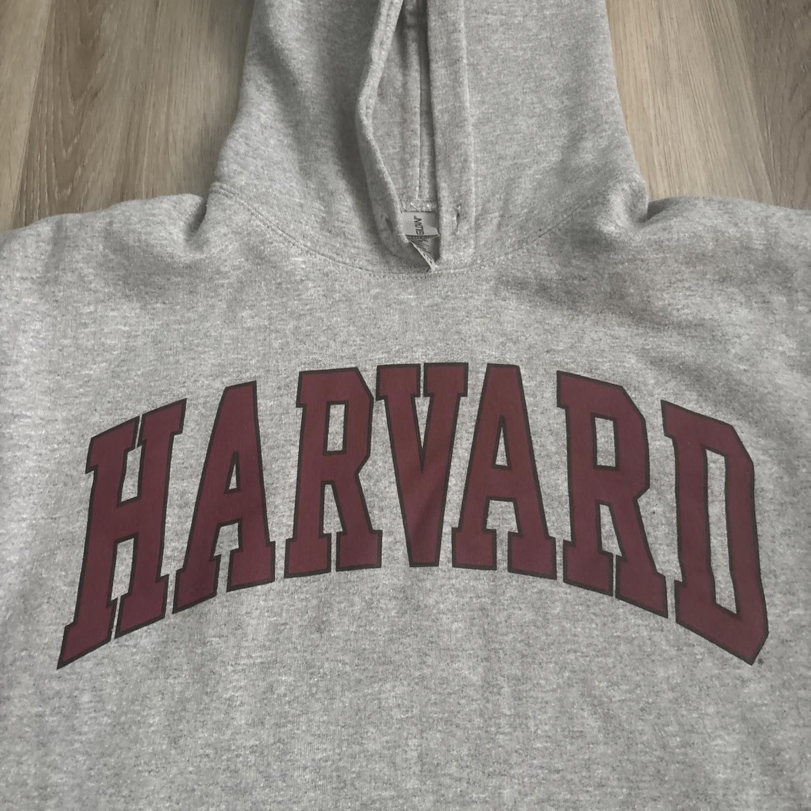 Other Harvard Crimson Sweatshirt Hoodie Mens Medium Gray Vintage Size ONE SIZE - 2 Thumbnail