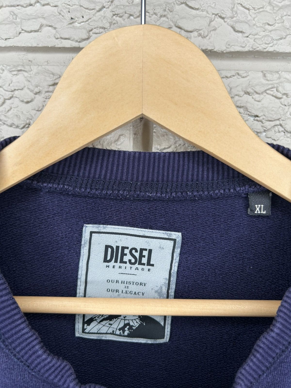 Diesel Diesel Only The Brave Spell Out Crewneck Size US XL / EU 56 / 4 - 5 Thumbnail