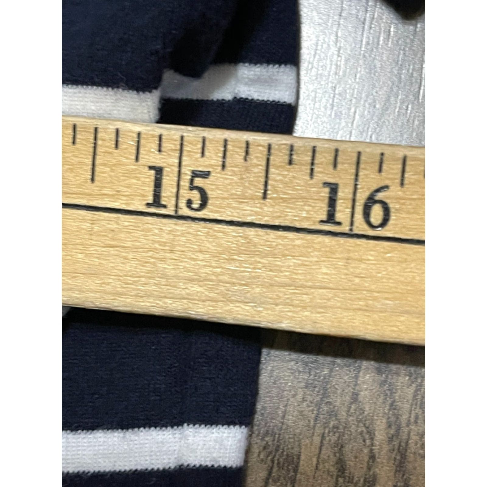Chaps Chaps Shirt, Women's Size Medium, Navy White Striped, Button Up, Short Sleeve, Casual, Modern, Vintage: No, Regular Fit, White, M, Women Size M / US 6-8 / IT 42-44 - 4 Thumbnail