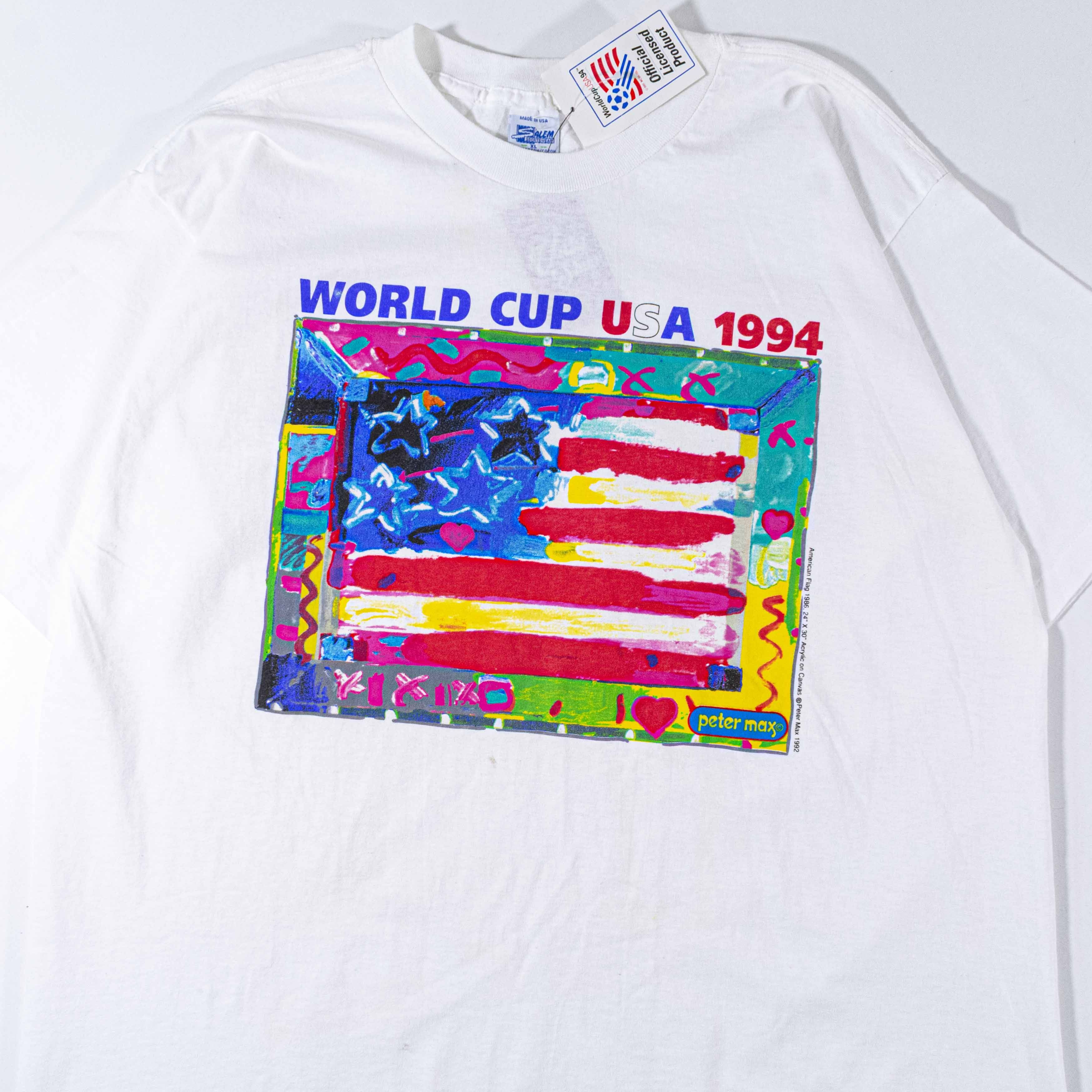 Salem Sportswear 1994 World Cup USA Peter Max Art T-Shirt Salem Sportswear Size US XL / EU 56 / 4 - 4 Thumbnail