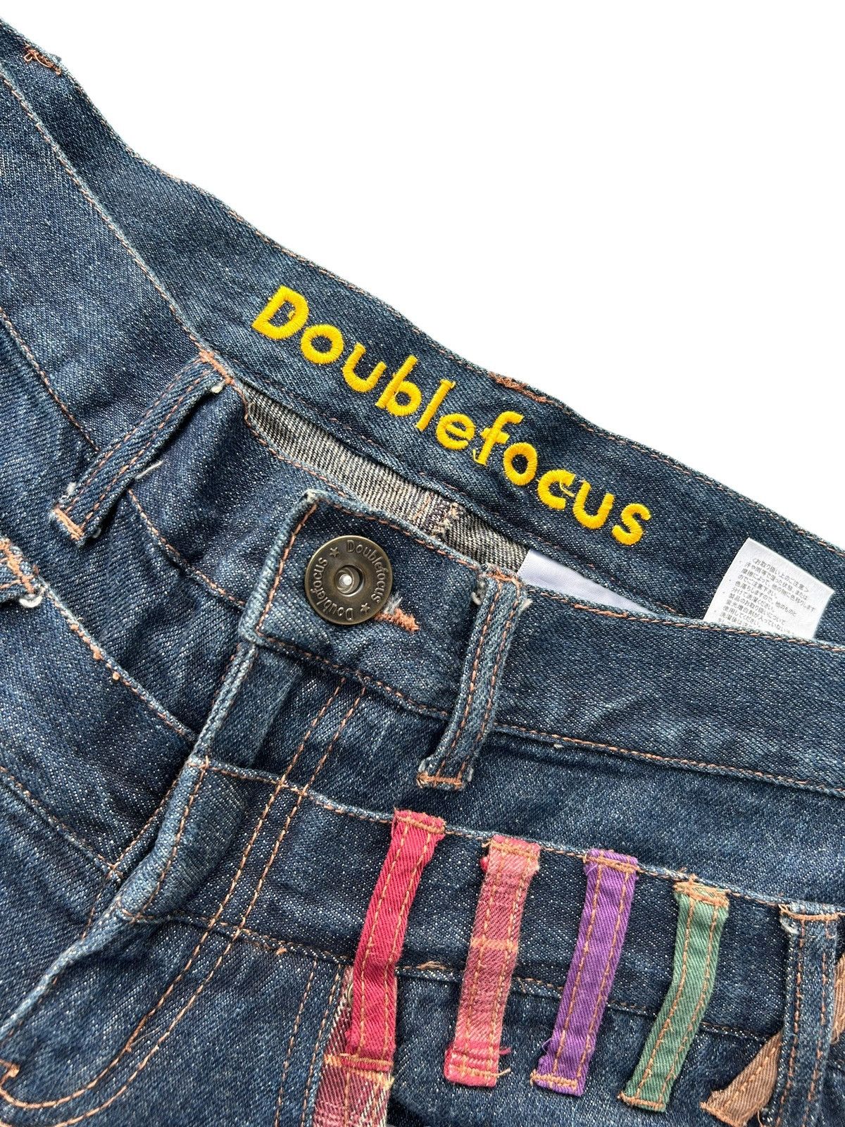 Kapital Flare Double Waist Punk Bondage Japanese Style Denim Jeans Size US 32 / EU 48 - 14 Thumbnail