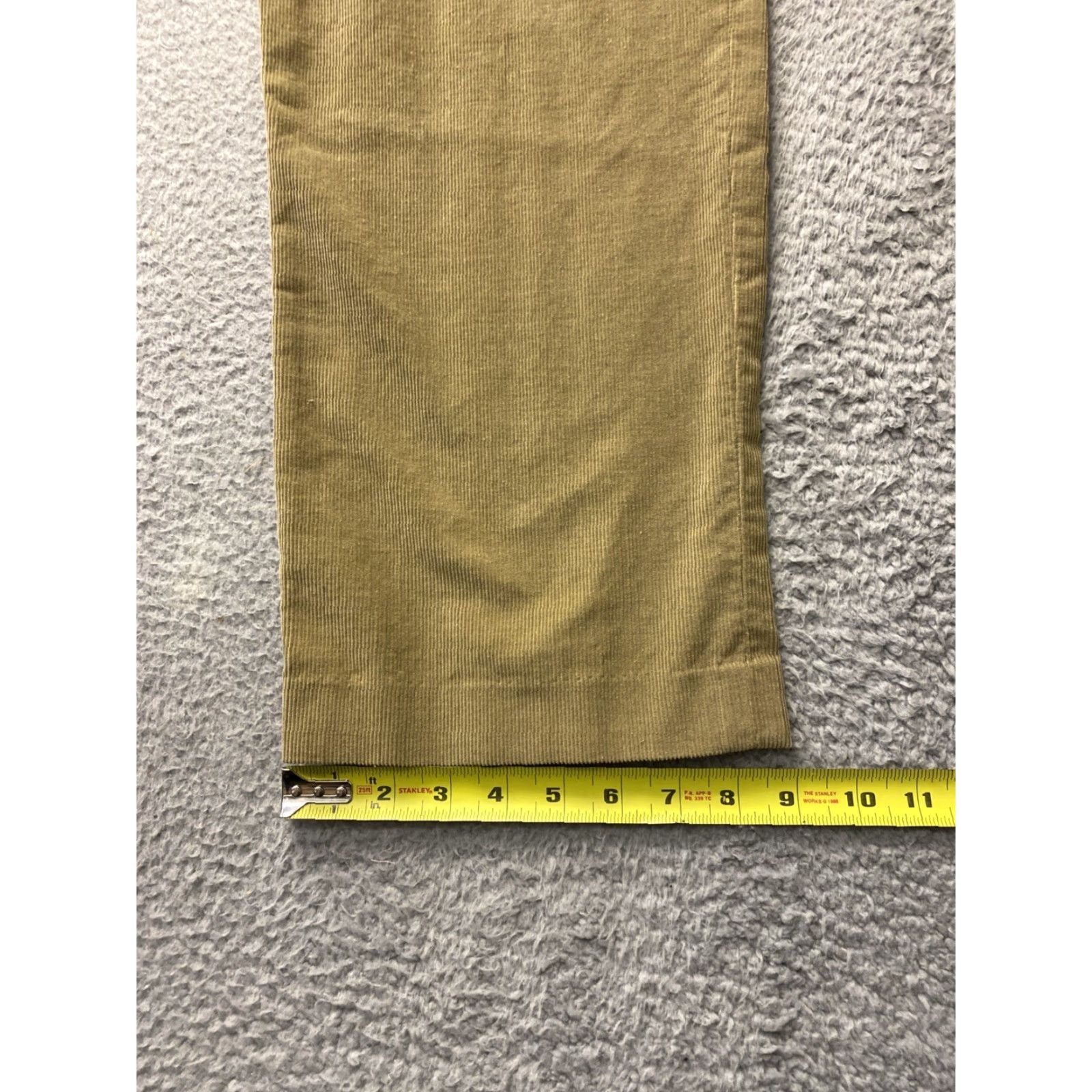 J.Crew J.CREW Corduroy Pants Mens 36x32 Ginger Straight Fit Cotton Blend Spandex Chino 5-Pocket Button Zip Flat Front Vintage: No Size US 36 / EU 52 - 5 Thumbnail