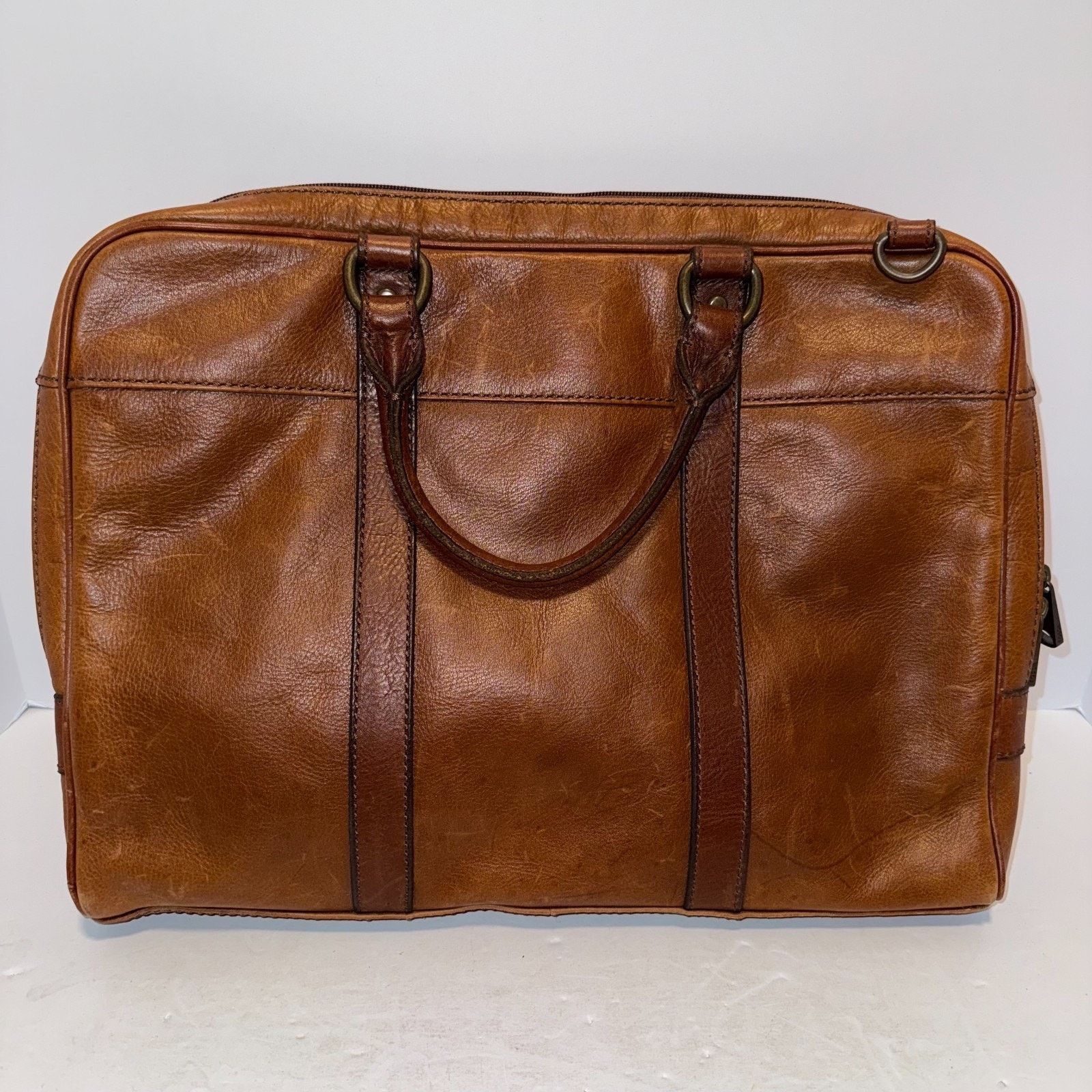 Fossil Fossil Vintage Brown Cow Hide Leather LaptopBriefcase Size ONE SIZE - 1 Thumbnail