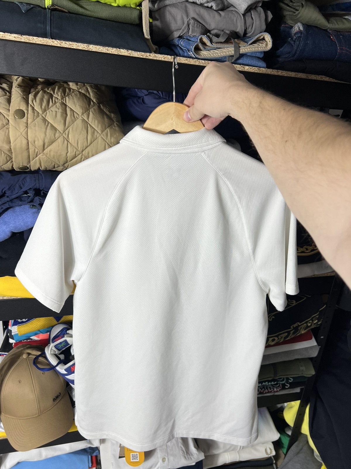 Nike 🟦 Vintage Nike Tennis Polo — White (Court Line) Size S Size US S / EU 44-46 / 1 - 12 Thumbnail