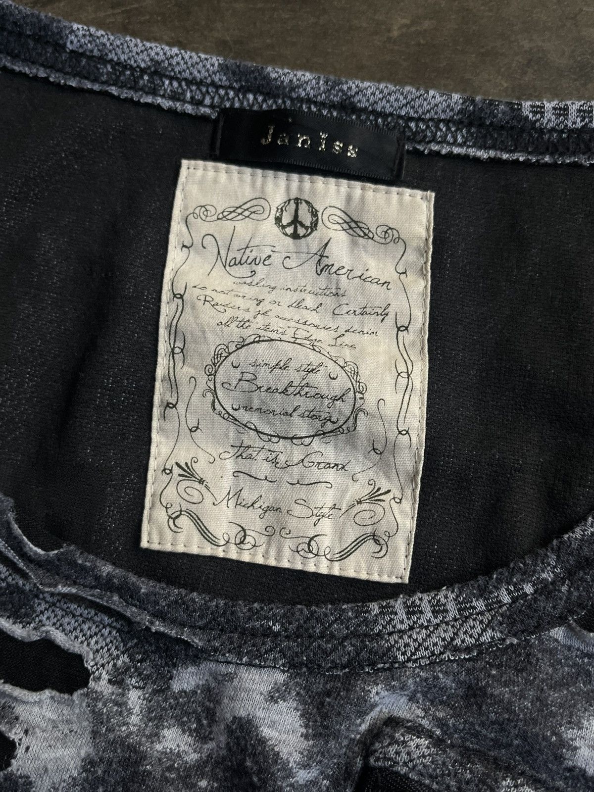 14th Addiction JAPANESE NATIVE AMERICAN DISTRESSED DRESS GOTHIC Y2K VKEI Size US M / EU 48-50 / 2 - 9 Thumbnail