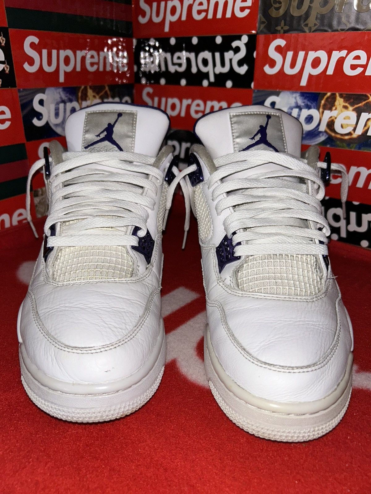 Jordan Brand Jordan 4 Retro Purple Metallic CT8527-115 size 12 Size US 12 / EU 45 - 2 Thumbnail