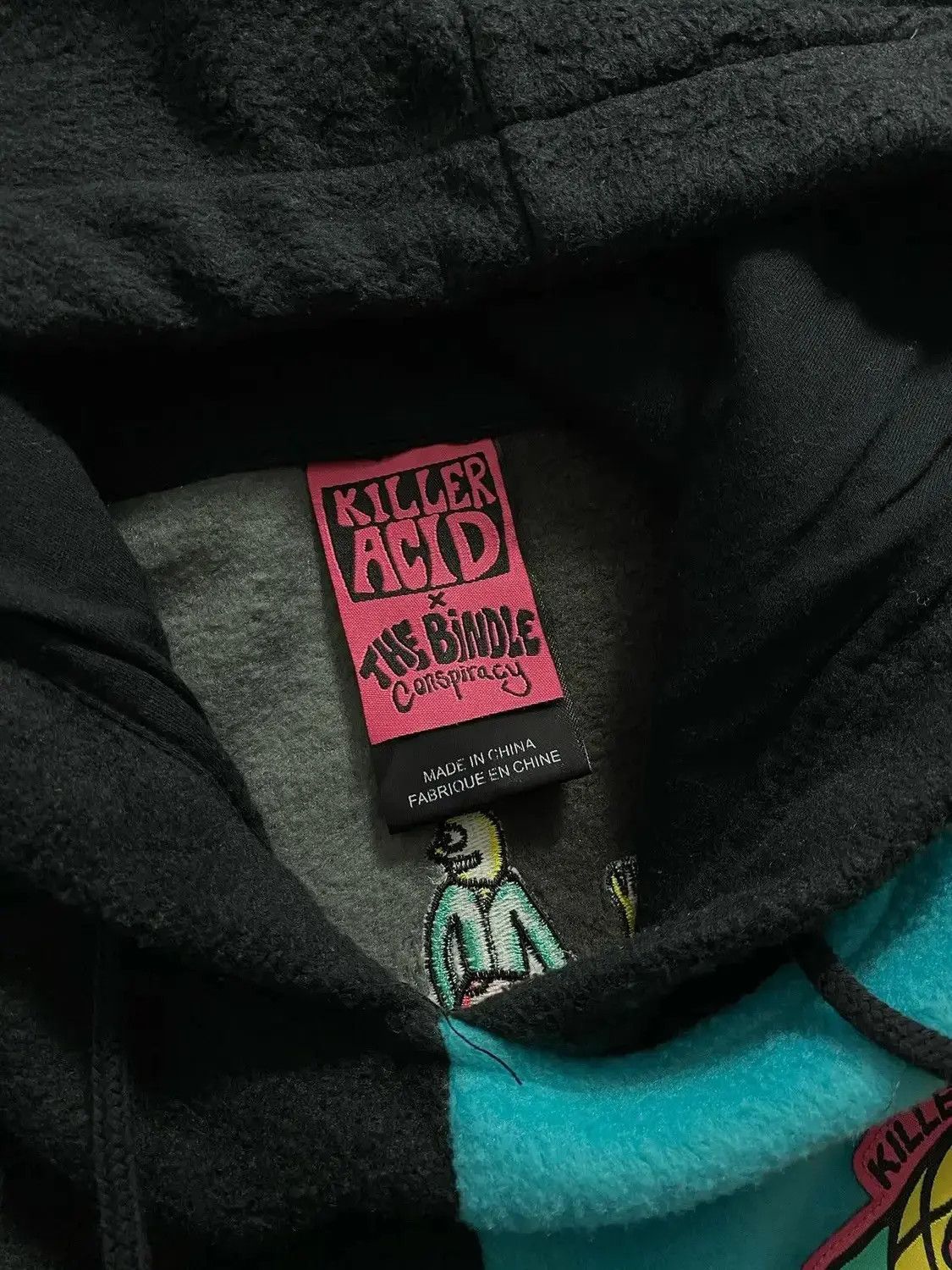 Japanese Brand KILLER ACID x THE BINDLE FLEECE HOODIE Size US S / EU 44-46 / 1 - 9 Thumbnail