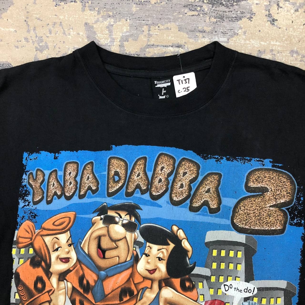 Cartoon Network T137 VTG CARTOON NETWORK FLINTSTONE YABA DABBA TEE Size US XL / EU 56 / 4 - 3 Thumbnail