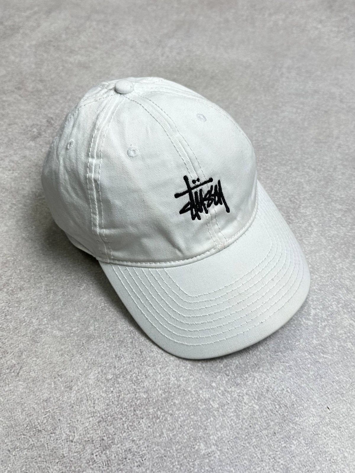 Stussy Vintage Stussy Embroidery White Cap Os Size ONE SIZE - 1 Thumbnail