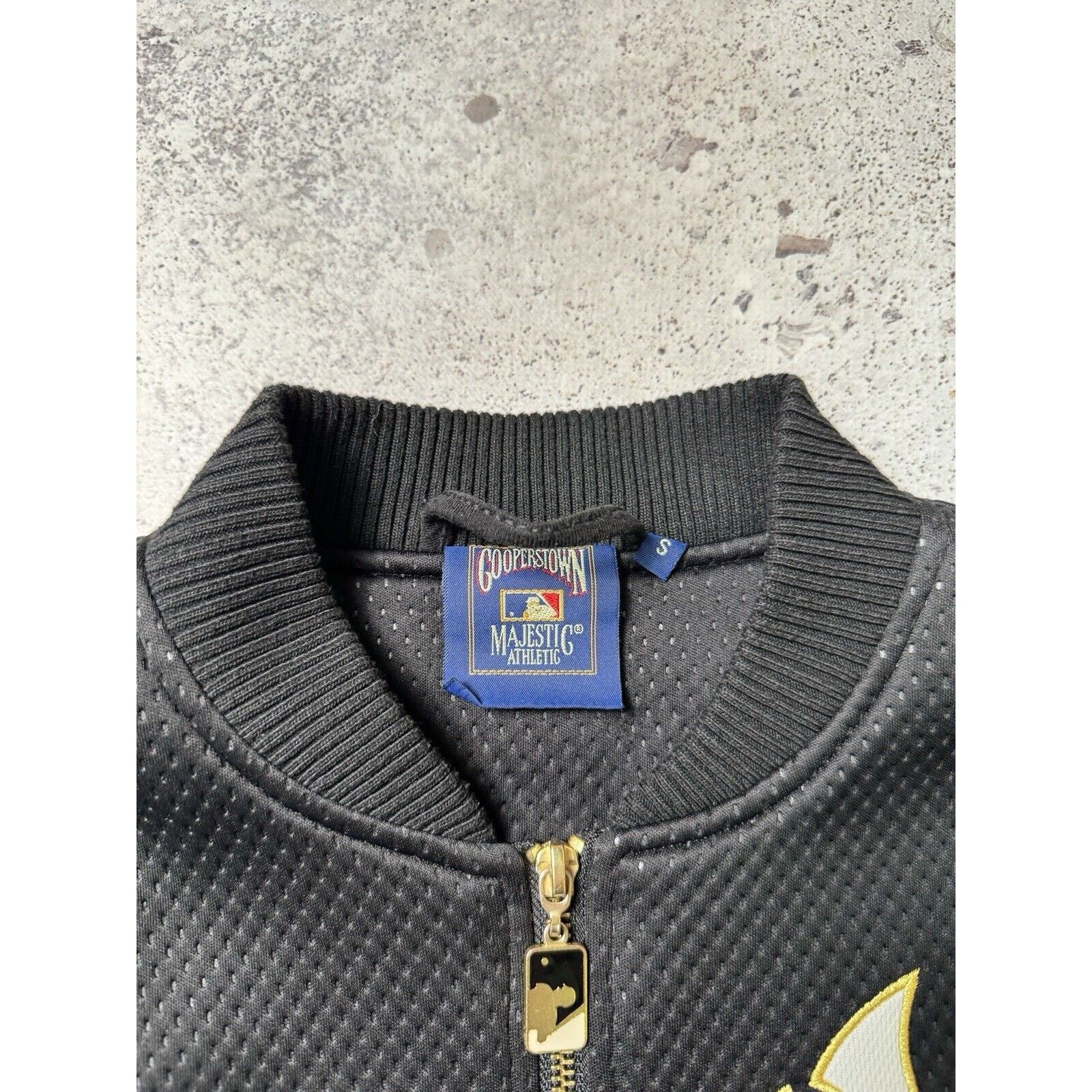 Vintage Majestic New York Yankees Bomber Jcaket Size S Black