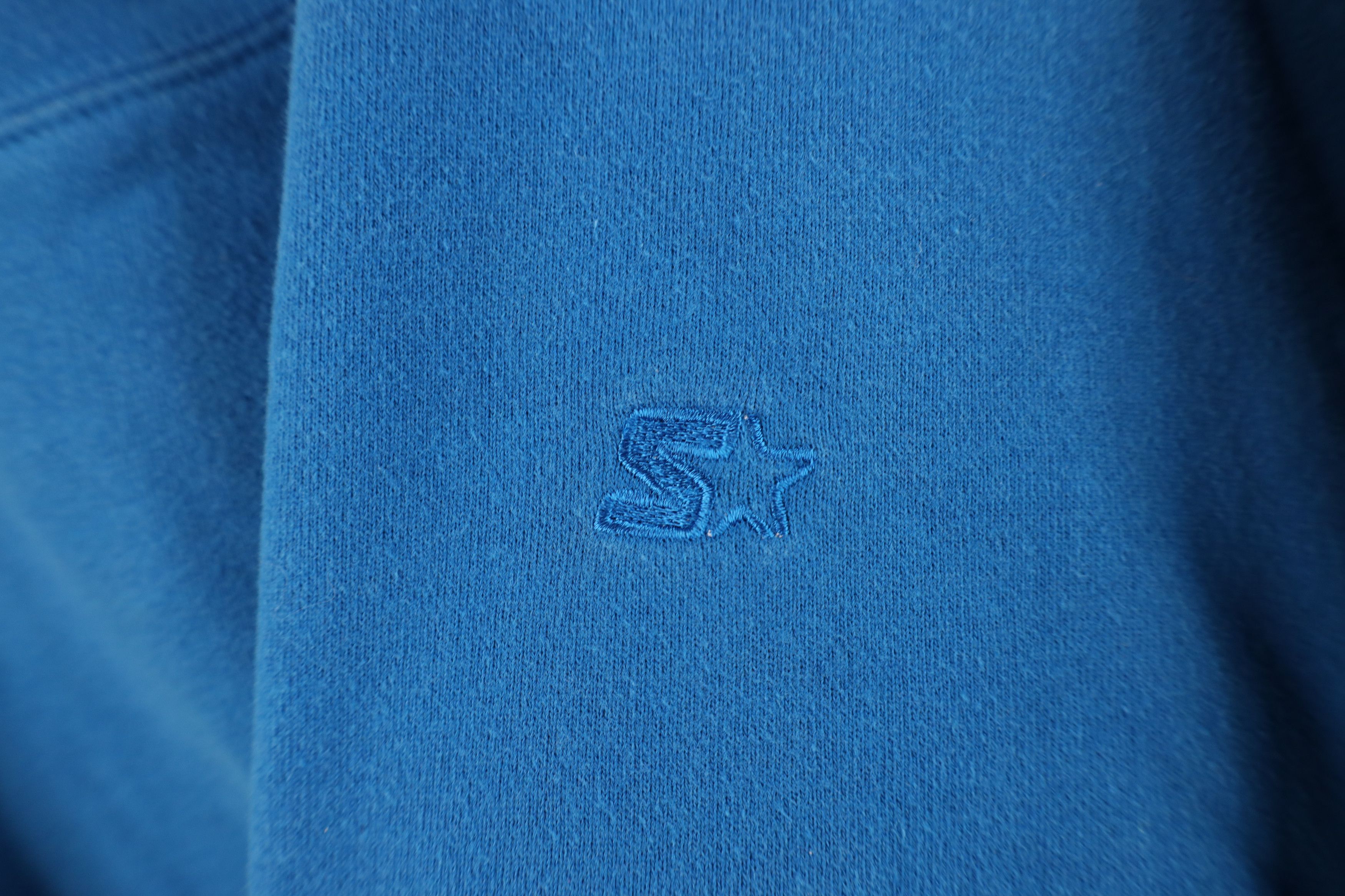 Starter Vintage 90s Starter Monochrome Heavyweight Sweatshirt Blue Size US XXL / EU 58 / 5 - 4 Thumbnail
