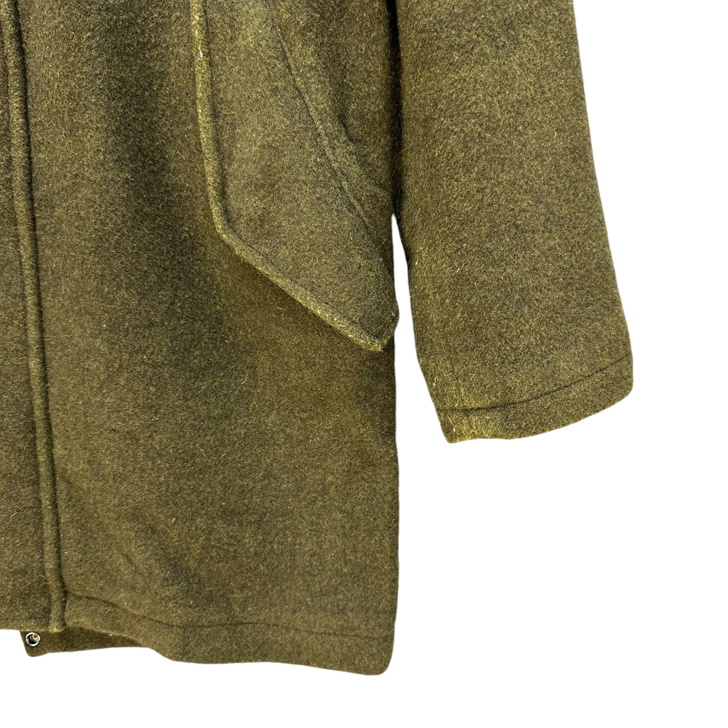 Zucca ZUCCA Mosh Green Wool Hooded Coat Jacket #A61-1399 Size US S / EU 44-46 / 1 - 5 Thumbnail