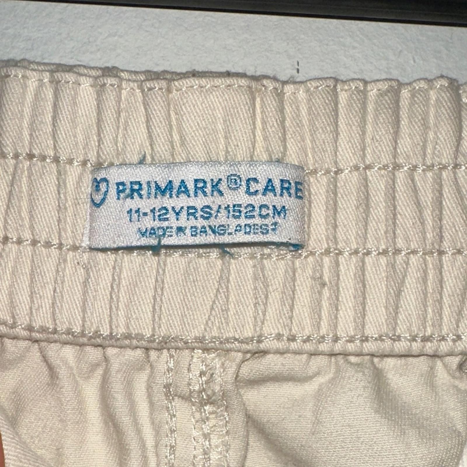 Primark Primark Kids Cargo Trousers in Cream Size US 26 / EU 42 - 4 Thumbnail