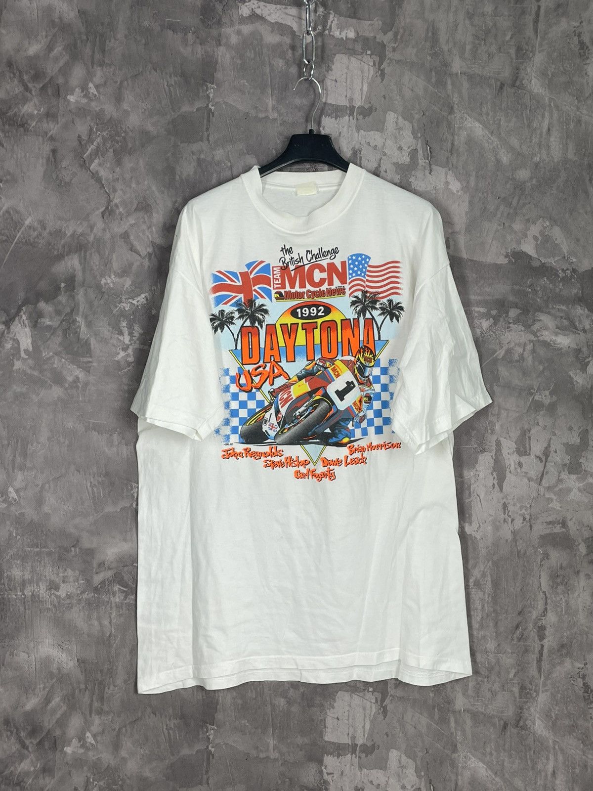 Harley Davidson × Vintage Daytona Beach Bike Week Motorcycle T-Shirt Size US L / EU 52-54 / 3 - 1 Thumbnail