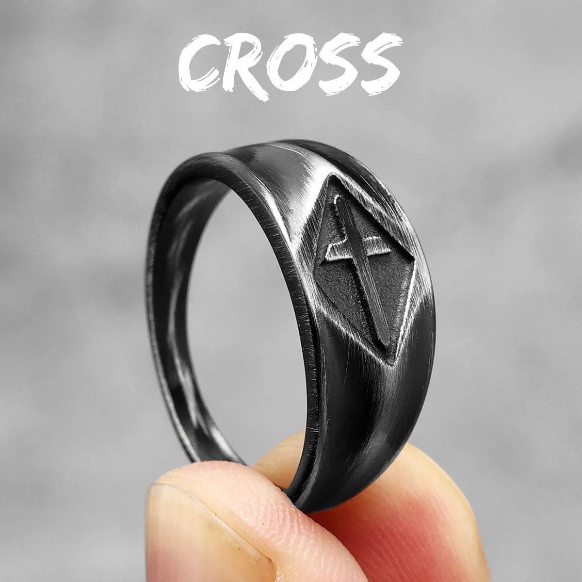 Jewelry Retro Cross Ring Size ONE SIZE - 1 Thumbnail