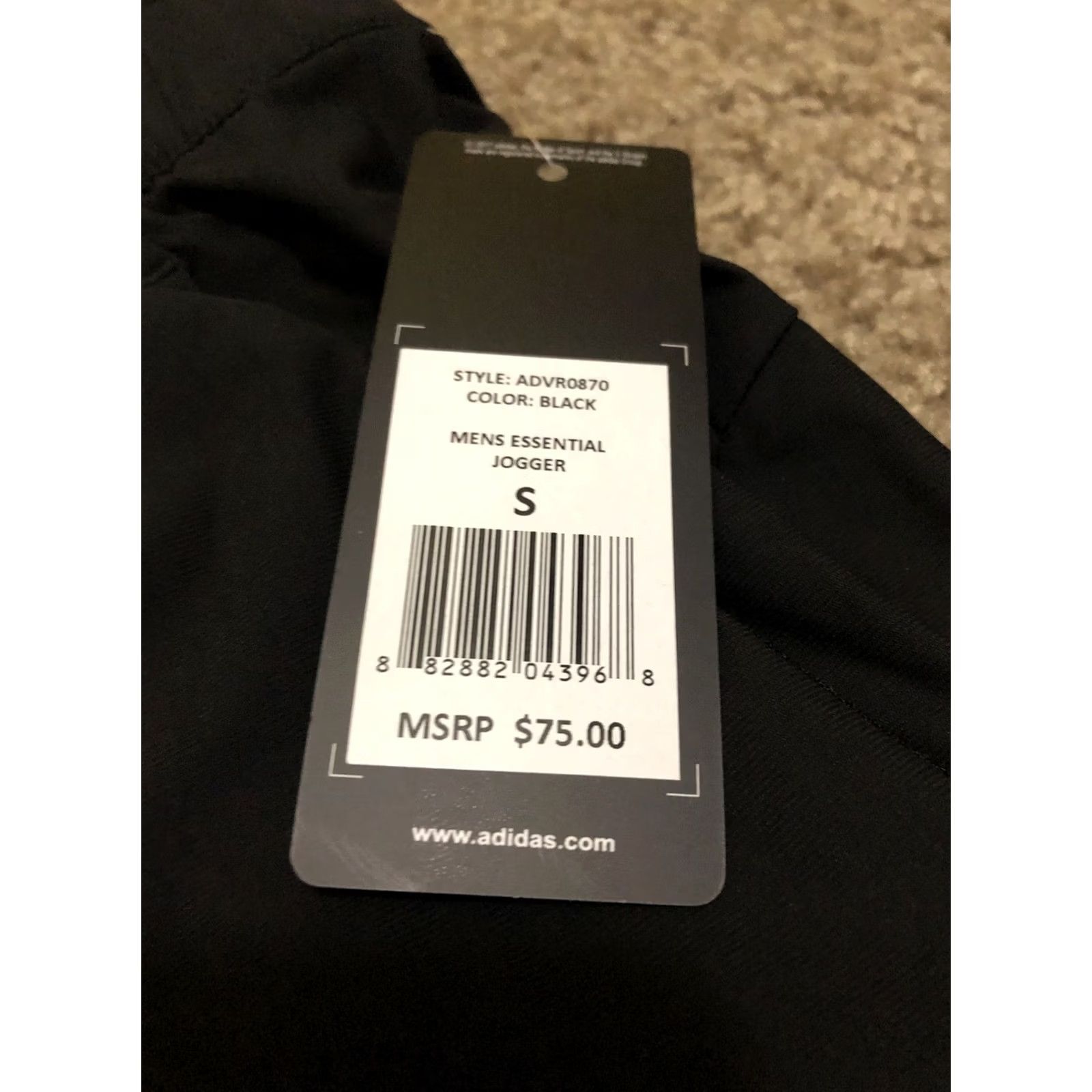 Adidas Adidas Essential Golf Joggers Pants Men Size S Black Athletic Sports Jogger Tapered Style Athleticwear Activewear Versatile Size US 29 - 2 Thumbnail