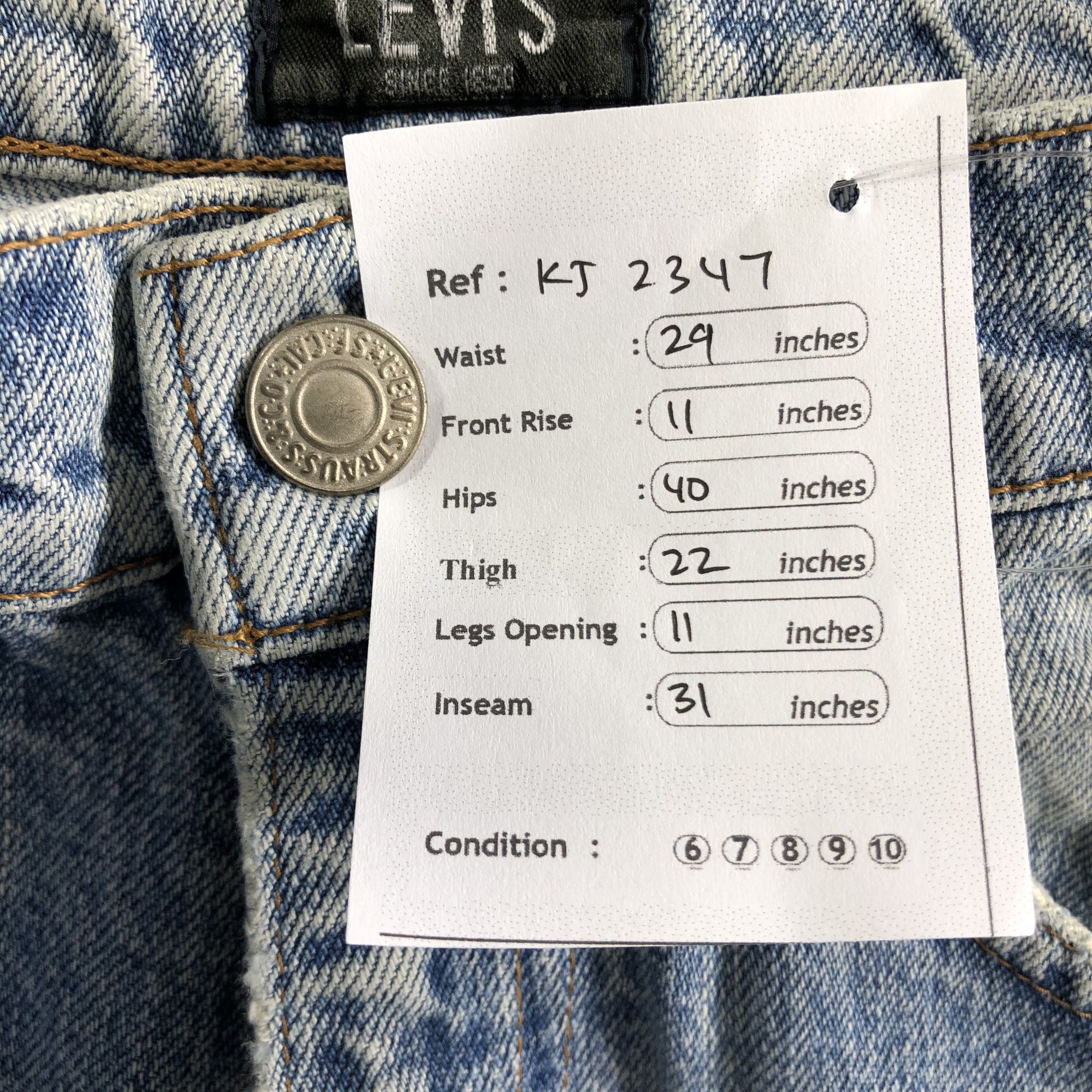Levi's 90s Vintage Levis 635 Jeans Medium Wash Denim KJ2347 Size US 29 - 12 Thumbnail