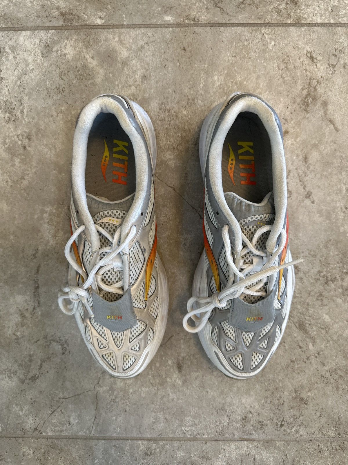 Kith Kith x Saucony Grid Web ‘Grey Orange’ - Used - Size 11 Size US 11 / EU 44 - 4 Thumbnail