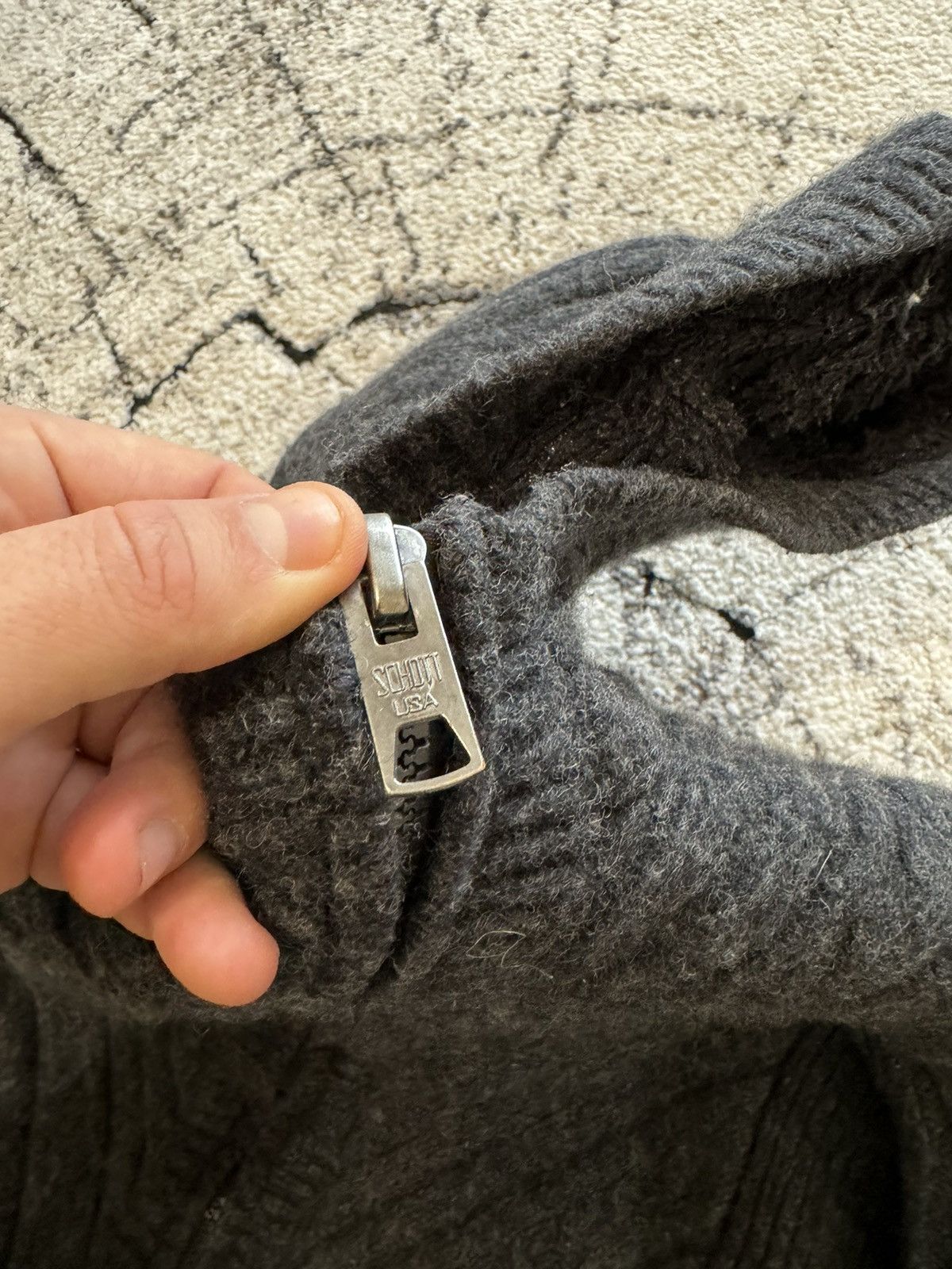 Schott Vintage Schott NYC Wool Hooded Gray Jacket Large Military Size L / US 10 / IT 46 - 5 Thumbnail