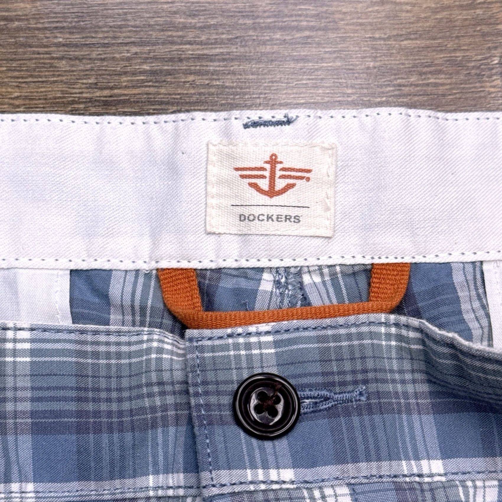 Dockers Dockers Bermuda Short Mens 38 Blue Plaid Pacific Collection Classic Fit New Size US 38 / EU 54 - 3 Thumbnail