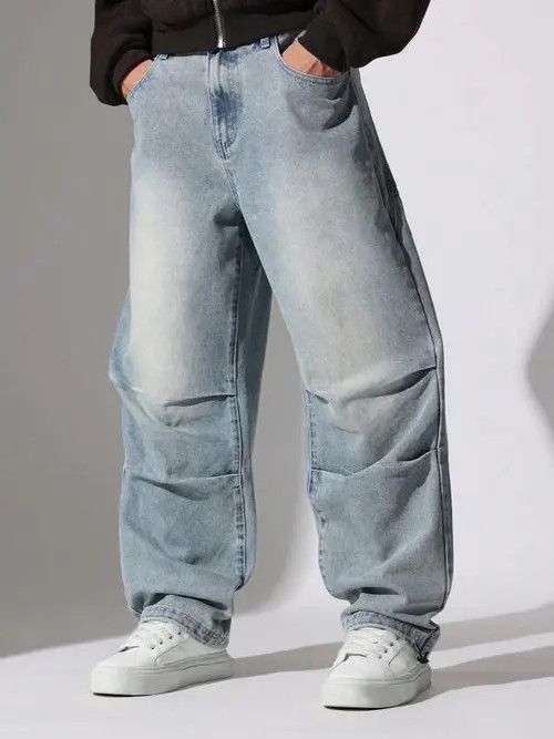 Jean Washed Skater Parachute Jeans Size US 32 / EU 48 - 4 Thumbnail