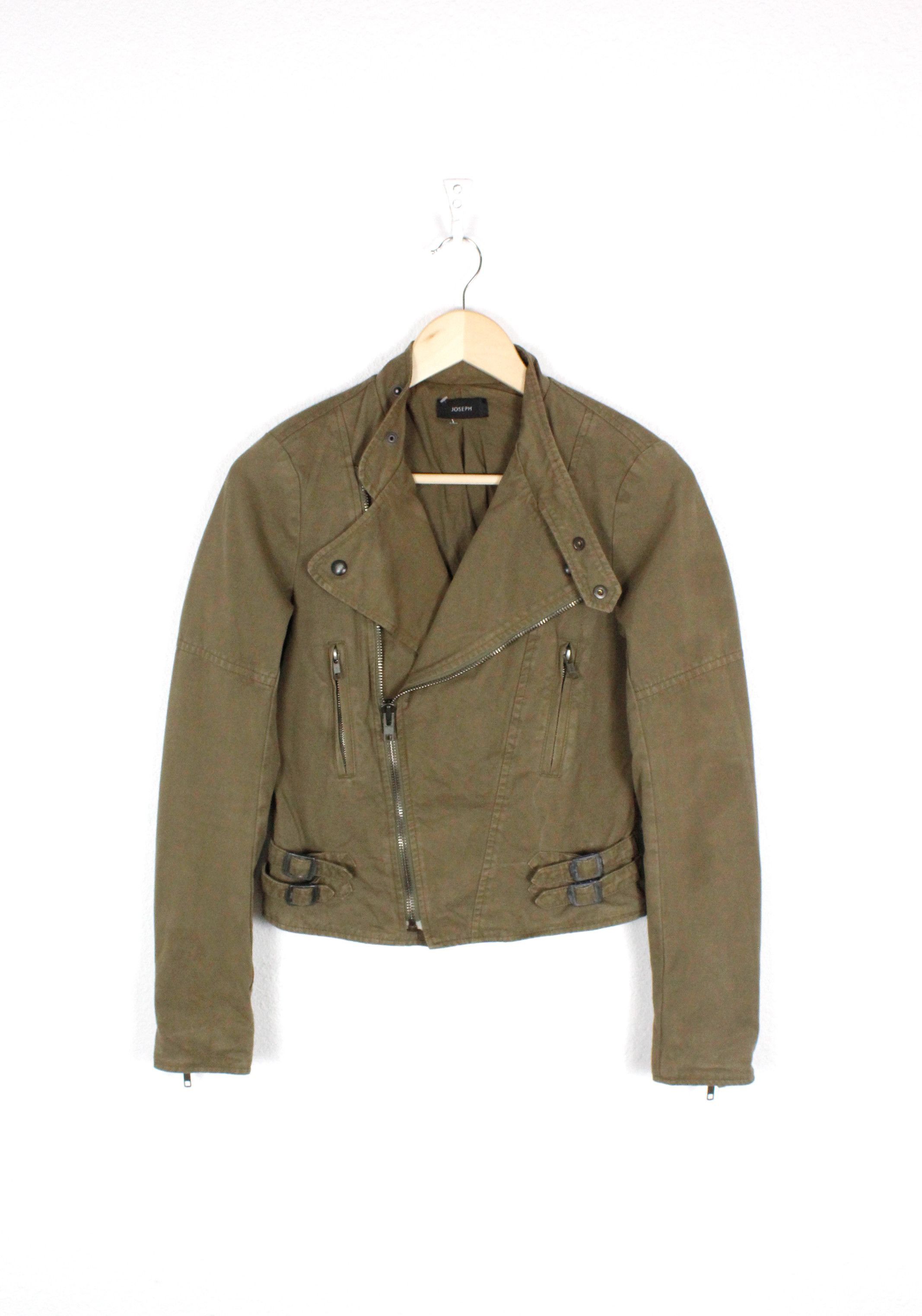 Joseph Joseph Perfeto Washed Cotton Moto Biker Jacket 36 Size S / US 4 / IT 40 - 1 Thumbnail