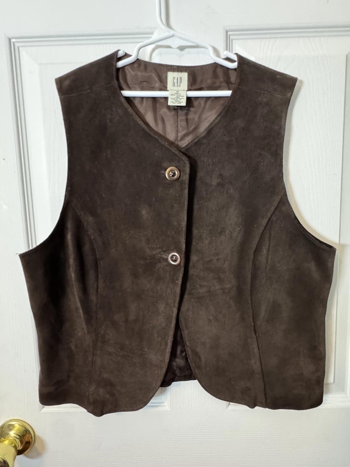 Gap VTG Gap Calf Skin Vest-Medium Size M / US 6-8 / IT 42-44 - 1 Thumbnail
