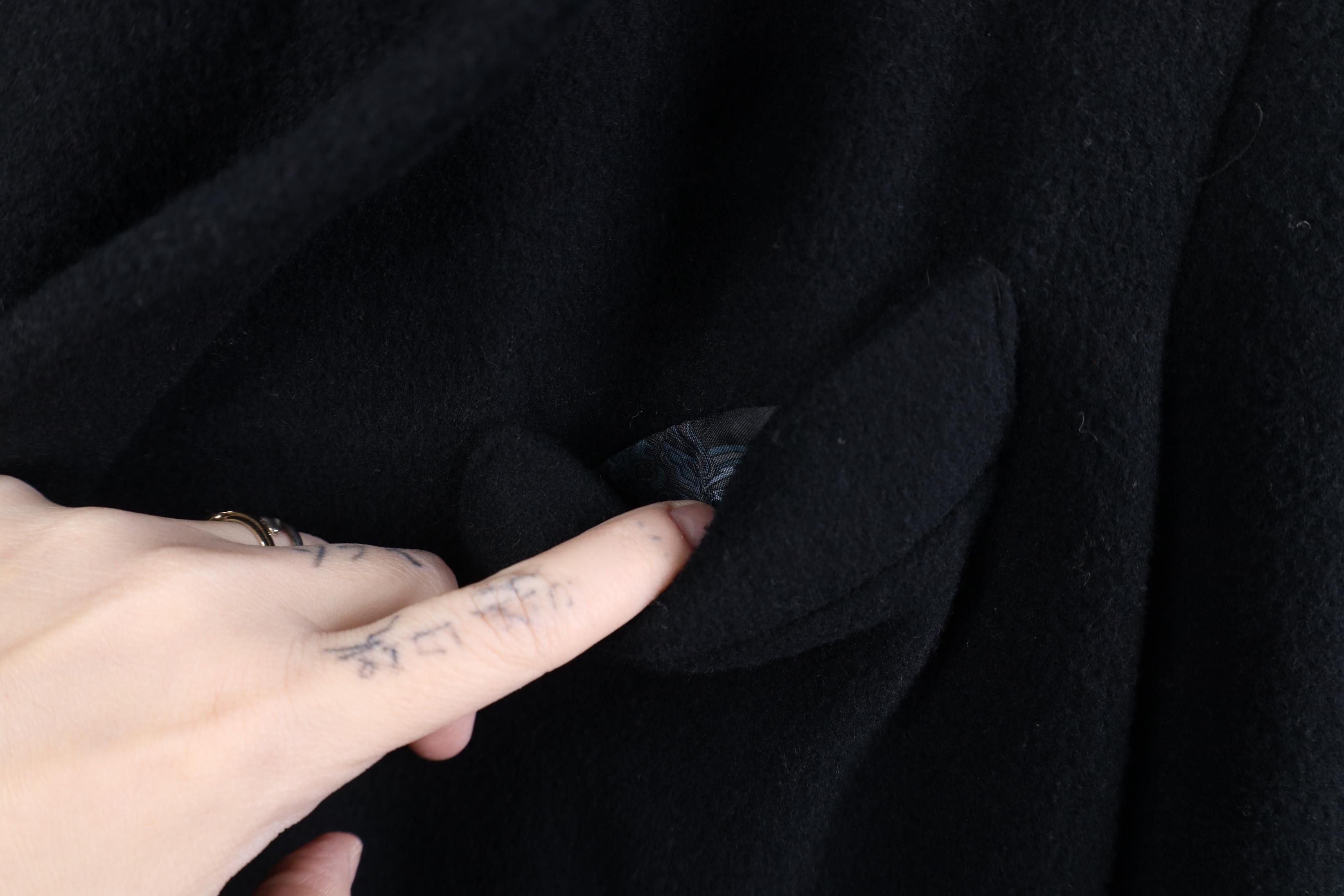Vintage Vintage 90s Streetwear Trench Coat Overcoat Jacket Black Size M / US 6-8 / IT 42-44 - 7 Thumbnail