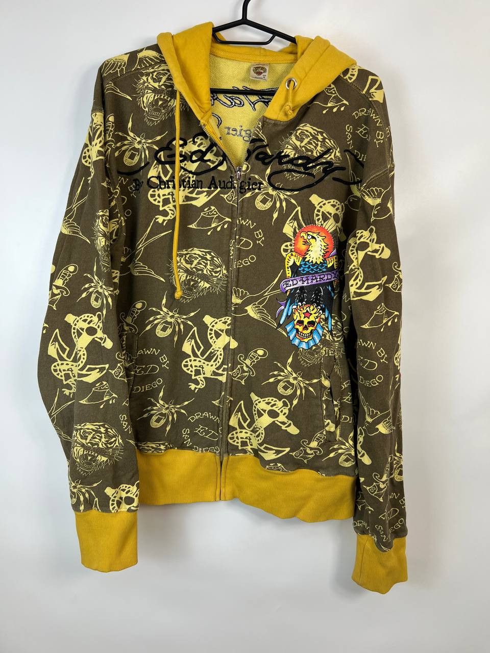 Ed Hardy ED HARDY BY CHRISTIAN AUDIGIER ZIP HOODIE EAGLE TATTOO XL Size US XL / EU 56 / 4 - 1 Thumbnail