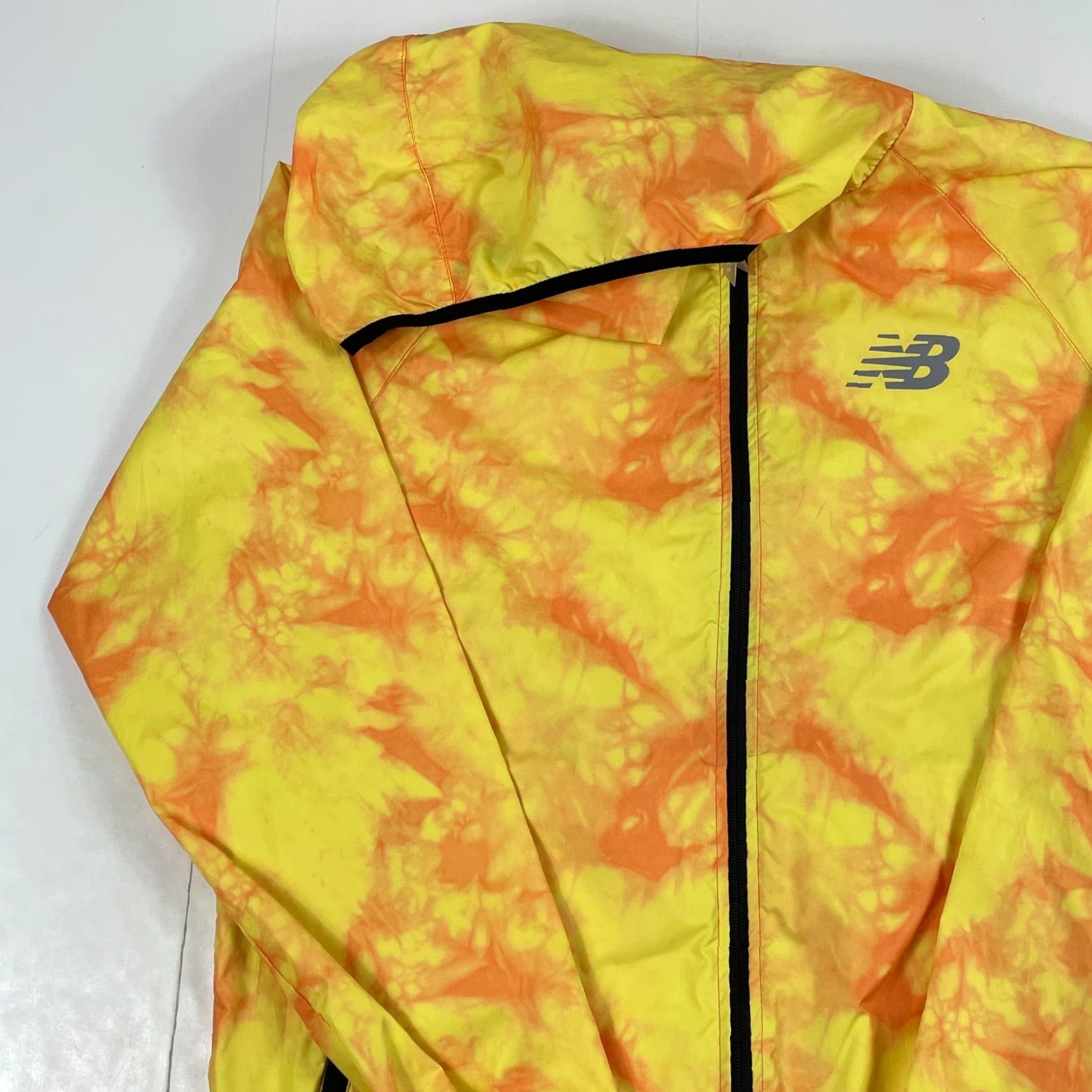 New Balance New Balance Jacket Mens M Yellow Tie Dye Hooded Full Zip Windbreaker Casual Outdoor Size US M / EU 48-50 / 2 - 2 Thumbnail