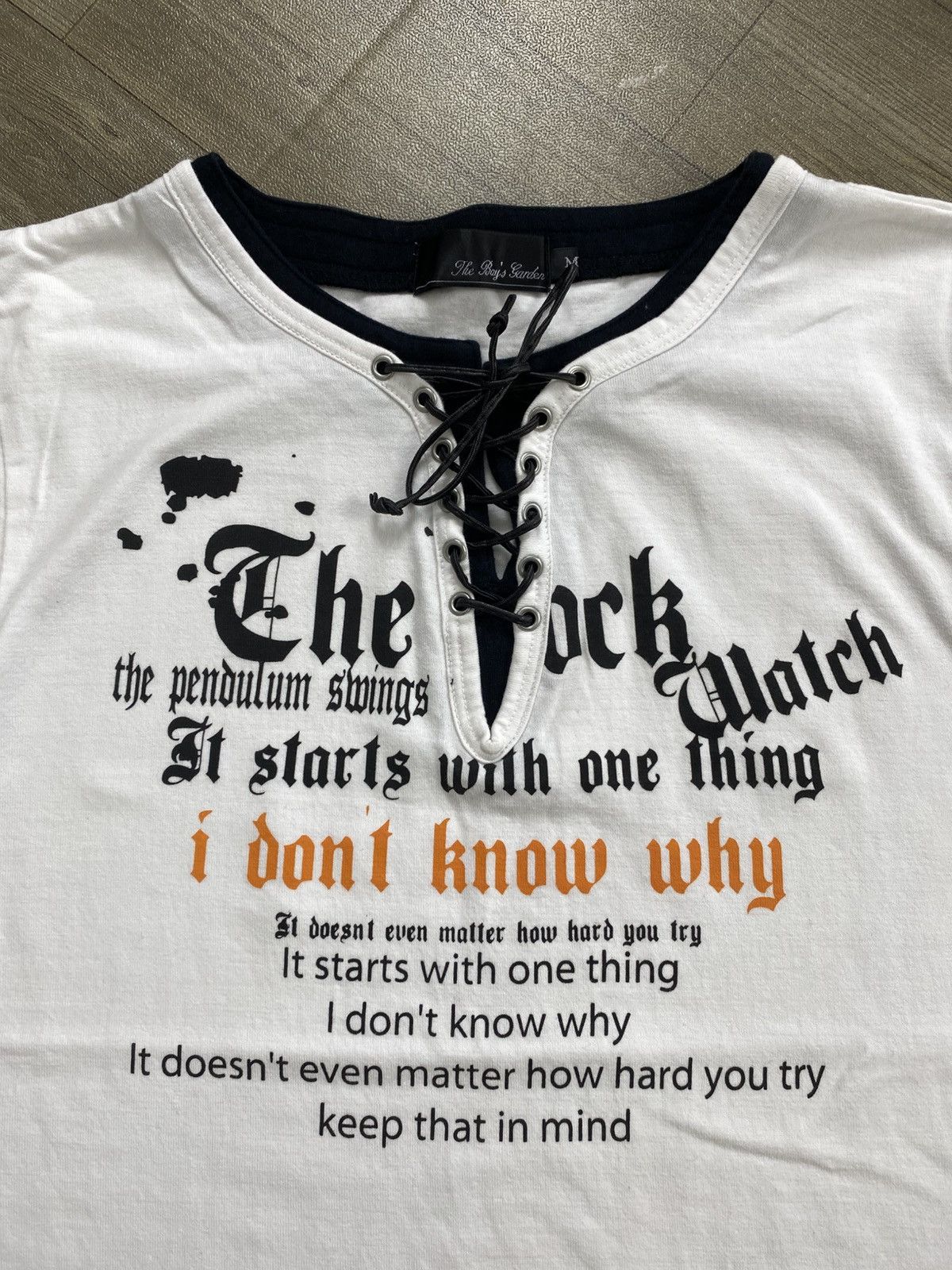 If Six Was Nine 2000s The Boys Garden Poem Punk Seditionaries Lgb Laces Tee Size US S / EU 44-46 / 1 - 3 Thumbnail