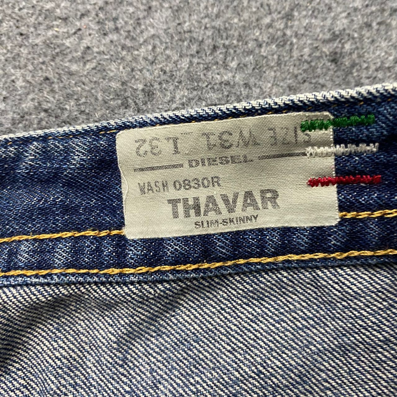 Diesel Vintage 90s Diesel Industry Distressed Denim Size US 34 / EU 50 - 24 Thumbnail