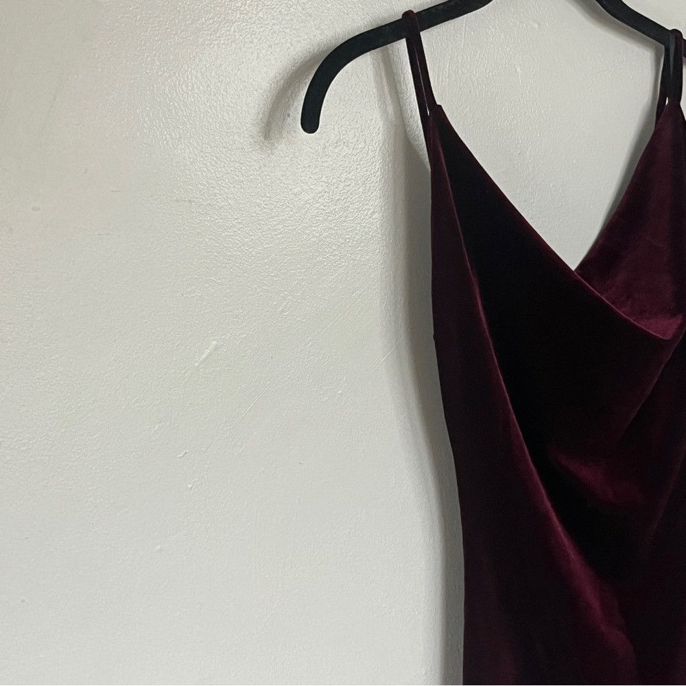 Lulus Lulus Women's Cowl Neck Velvet Red Cocktail Dress XS X-Small Size XS / US 0-2 / IT 36-38 - 4 Thumbnail