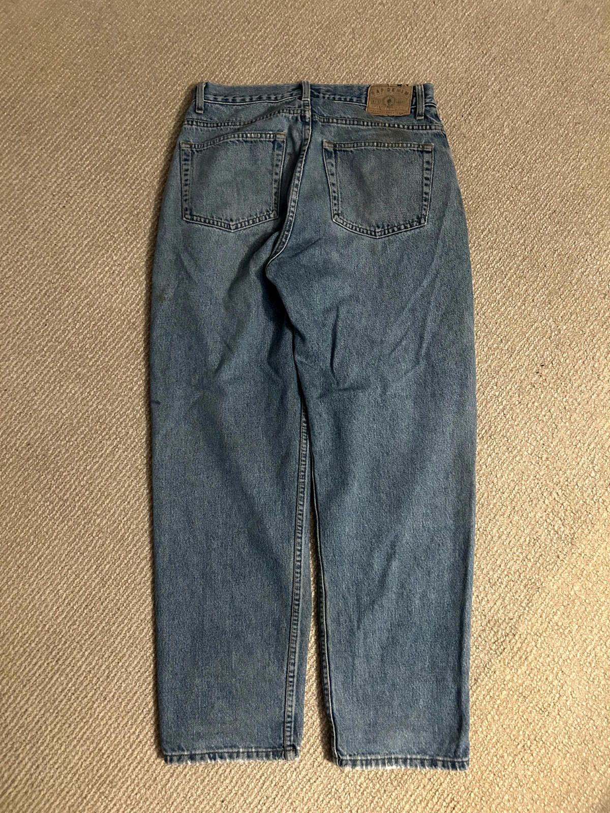 Gap Vintage 90s Gap Denim Baggy Mens Jeans 32x30 Light Wash Size US 32 / EU 48 - 8 Thumbnail