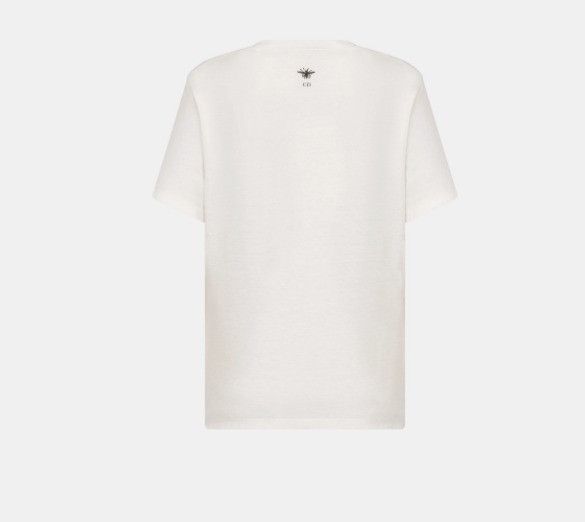 Dior o1w1db11124 Cotton And Linen Jersey T-Shirt in Multicolor Size XL / US 12-14 / IT 48-50 - 2 Thumbnail